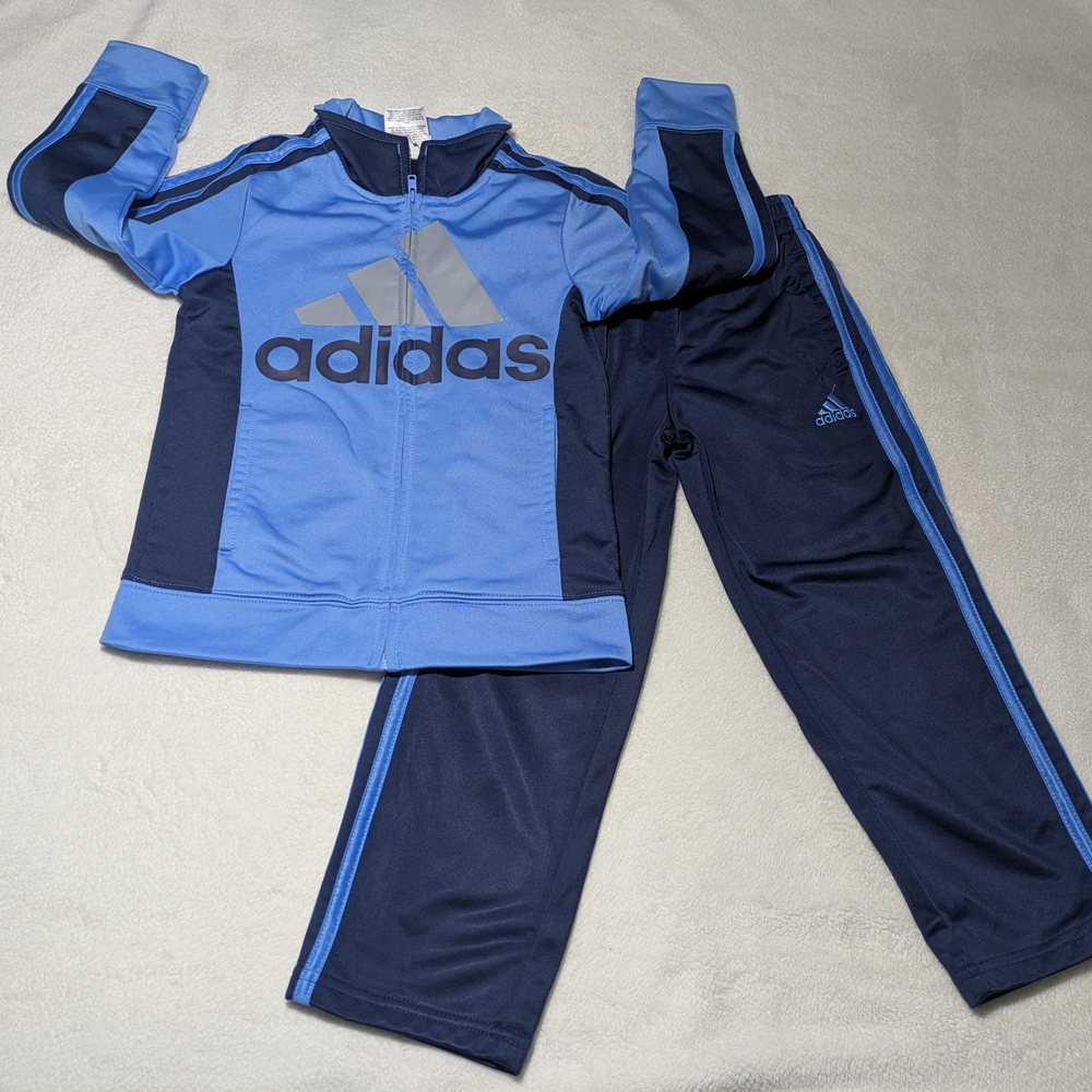 Adidas Two-Tone Blue Tracksuit